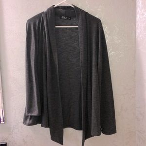 JKLA women's gray long sleeve cardigan